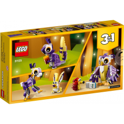 Klocki LEGO 31125 Fantastyczne leśne stworzenia 3w1 CREATOR